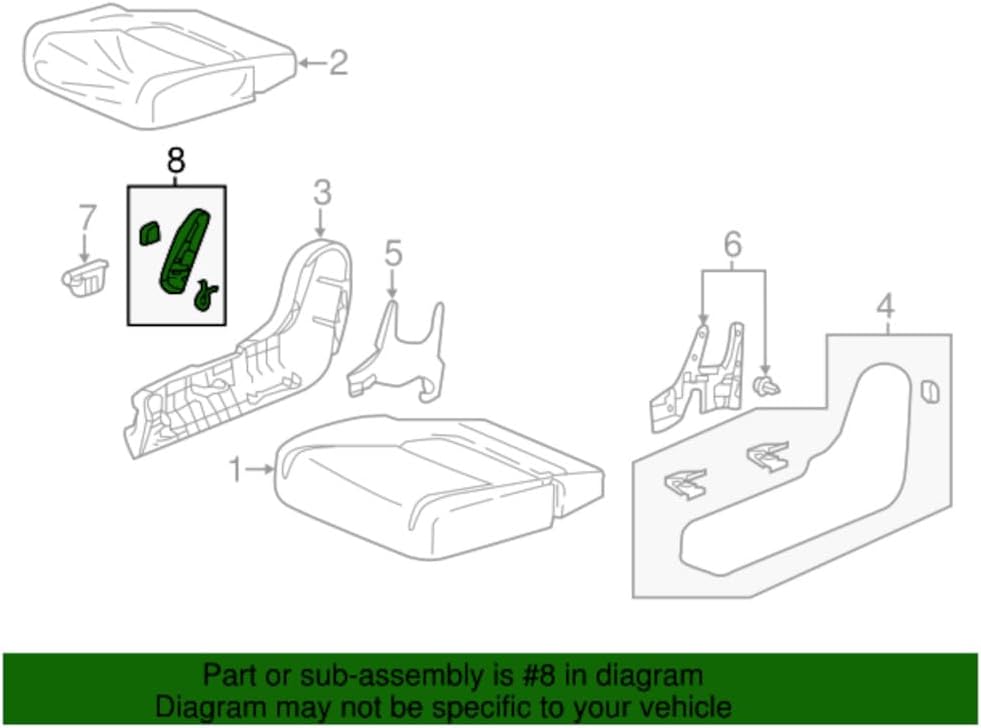 OEM Factory Middle Seat Right (Passenger Side) Walk-in Handle Sub-Assembly 81391-THR-A01ZC 81391THRA01ZC for Honda Odyssey 2018-2024.
