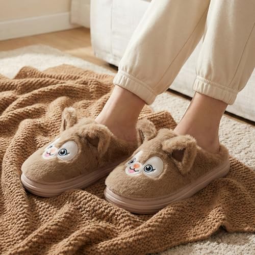Image of VRITRAZ Soft Comfy Fur Indoor Outdoor Soft Bottom Fur | Anti Skid | Lightweight Winter Slipper, Warm House Chappal
