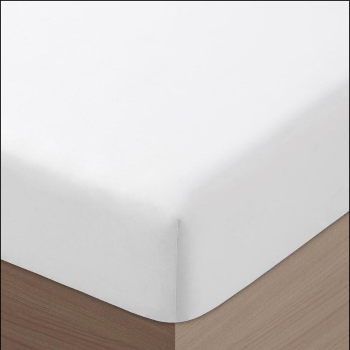 Pack 2 Sabanas Bajeras 150x190 Ajustables - Bajera Cama 150 - Sabanas Algodón 100%, Blanco, Ecológico, Tacto Suave, Tejido Resistente y Sin Químicos. Alta Comodidad. (2, Cama 150 x 190/200 cm)