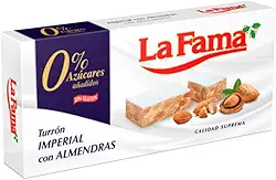 Torrone Espanhol La Fama Imperial Sem Açúcar 150g