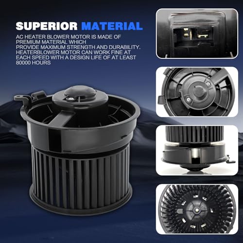 Image of 700253 Front Blower Motor Compatible with 2008 2008 2009 2010 2011 2012 2013 Nissan Rogue, 2014-2015 Rogue Select, 2007-2012 Sentra, Replace 27225-ET00A PM9377 75856 27225-JM01A