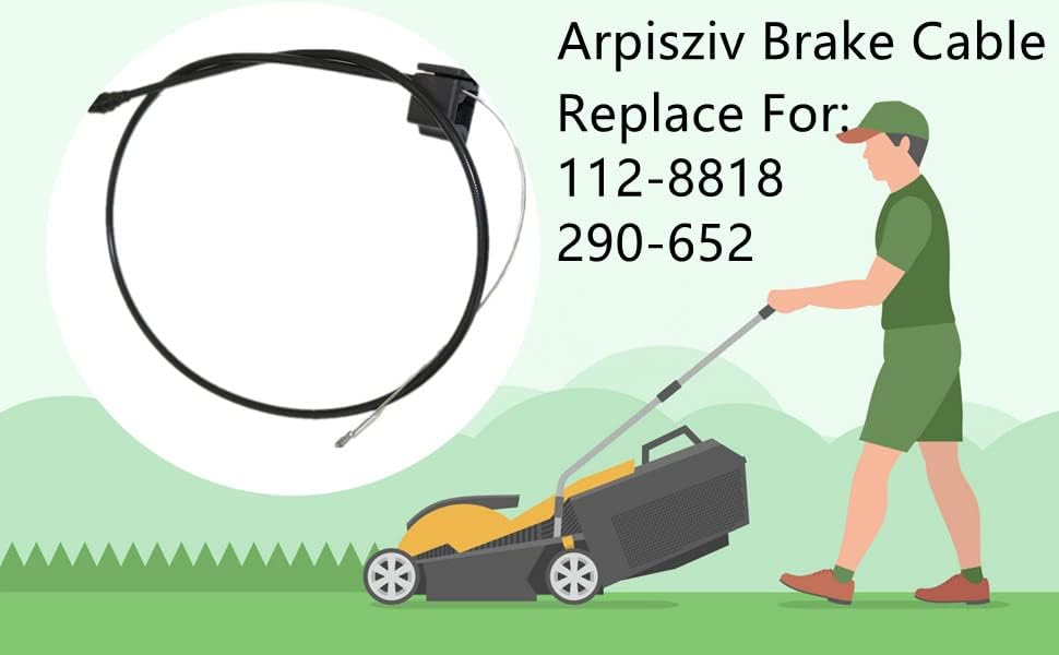Miniatura 2 de Arpisziv Cable de freno 112-8818 para cortacésped Toro 20377, 20300, 20331, 20351 Lawn Boy 10624, 10640