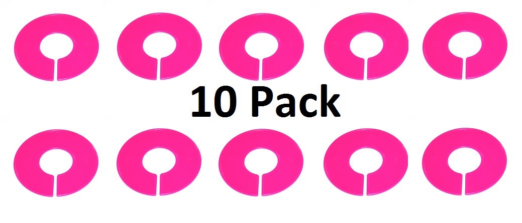 10 Pink -Clothing Rack Size Dividers Clothing Rack Size Dividers