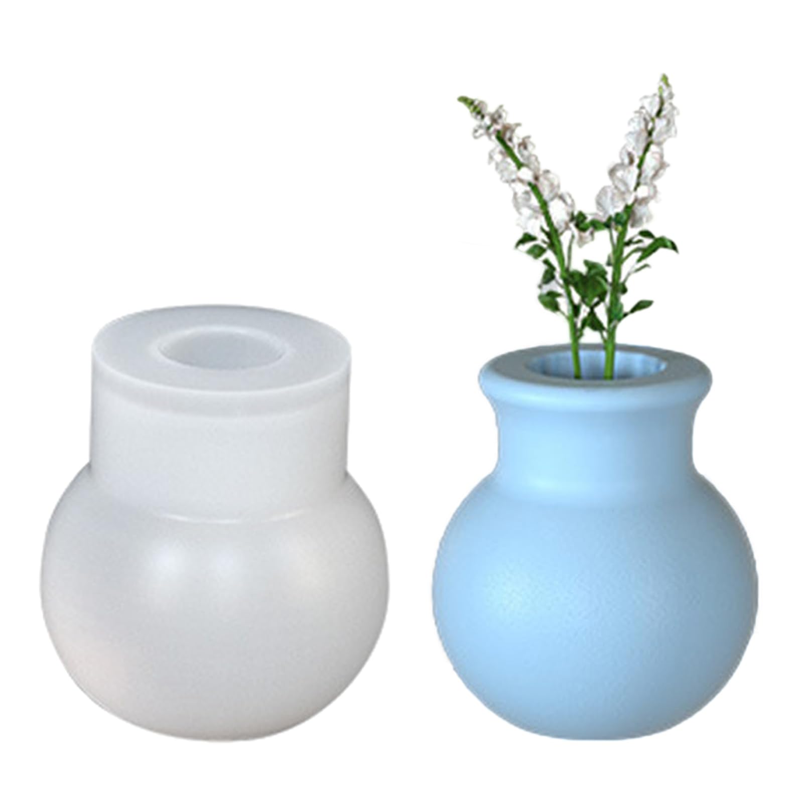 Voyyphixa 2 Stampo In Silicone Per Resina: Vaso Fiori, Tazza Portapenne E Bottiglia Diffusore - Kit Fai Da Te Per Gioielli E Accessori Bagno