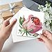 LazyFold 6Pcs DIY Diamond Art Painting Greeting Cards with Envelopes, Ladybugs and Flowers All Occasion Note Card Kit for Women, Handmade Thank You Birthday Friendship Cards Gift