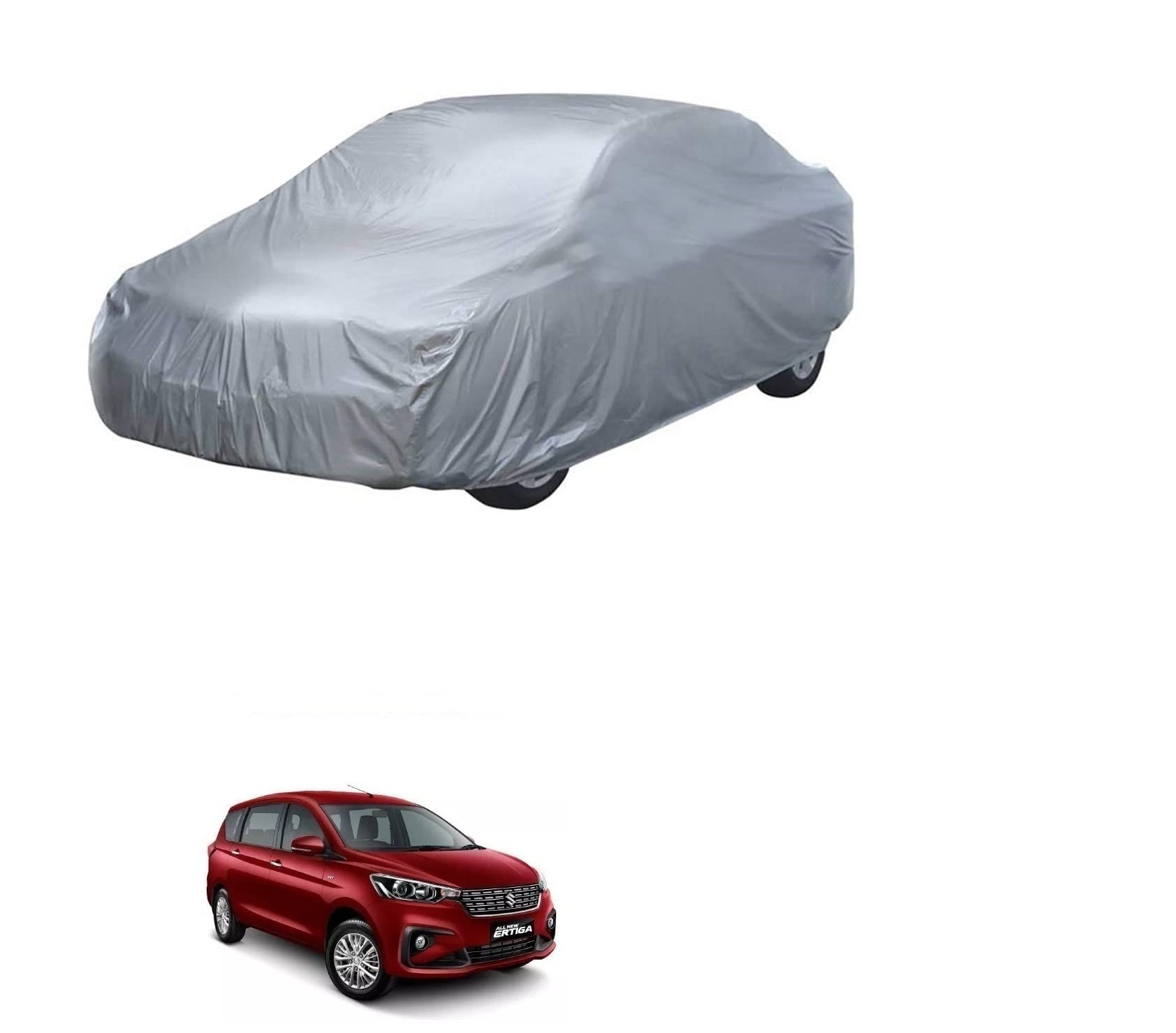 Auto Addict Car Cover Silver Matty Body Cover(Polyester) for Maruti Suzuki Ertiga New(2018-Present)