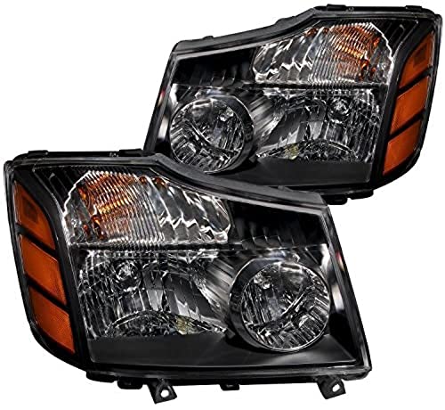 ANZO USA 111069 Crystal Headlight Set-Black