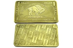 One Troy Ounce Brass Bullion Bar: Embodying the American Spirit