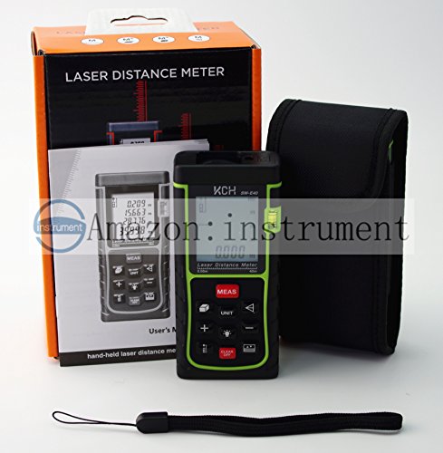40M/131ft/1575in Digital Laser Distance Meter Range Finder Measure Diastimeter KCH SW-E40 0.05M-40M (0.16 to 131ft)