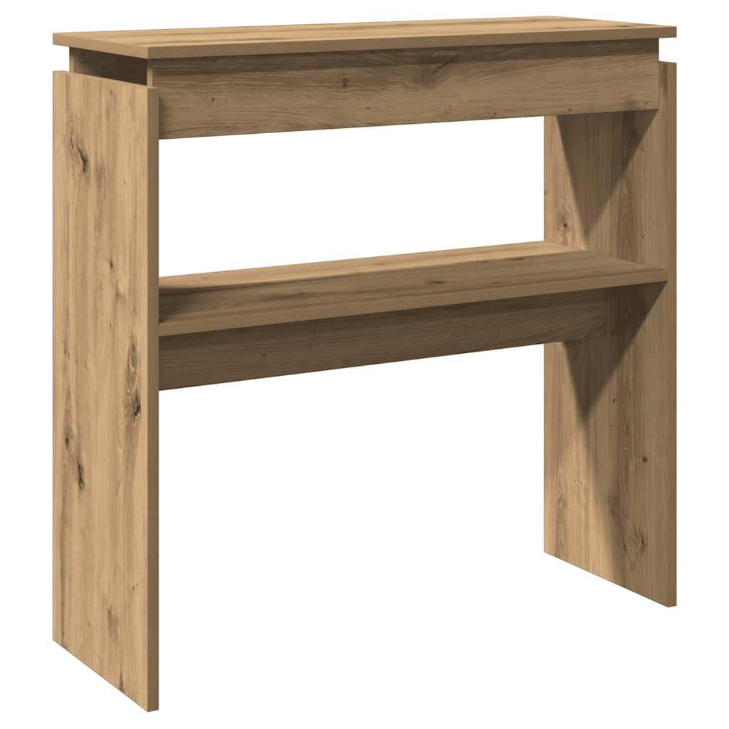 vidaXL Table Console chêne Artisanal 80x30x80 cm Bois d'ingénierie, Bout de canapé, Table de Couloir, Support de Couloir, Table de canapé