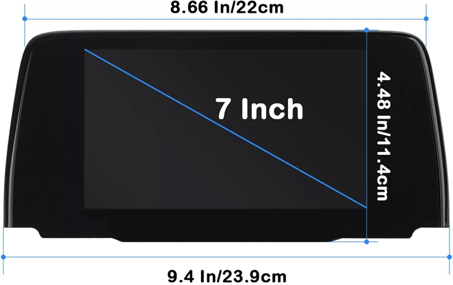 7'' LCD Display Touch Screen Assembly Compatible with Mazda CX-5 2017-2020 Replacement for TM070RDHP05 A1P72N642U026 K123611J0A