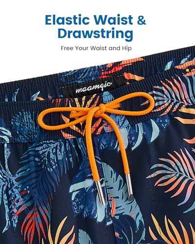 Image of maamgic 2 in 1 Mens Swim Trunks 7 Inch Swim Shorts Swim Suits Board Shorts