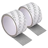 Mecmbj Fliegengitter Reparatur Set, 2 Rollen Fenster Tür Patch Reparatur Selbstklebend Glasfaser Reparatur für Reparatur Flecken Verhindern Moskitos, 5 x 200 cm