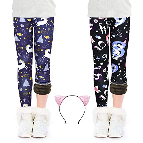 OioTuyi Leggings Lana Invierno Térmicos Algodón Forros Para Niña En Mallas Leggings Puntos Elástico Pantalones Plus Espesamiento Leggins 3-10 años#BM-140