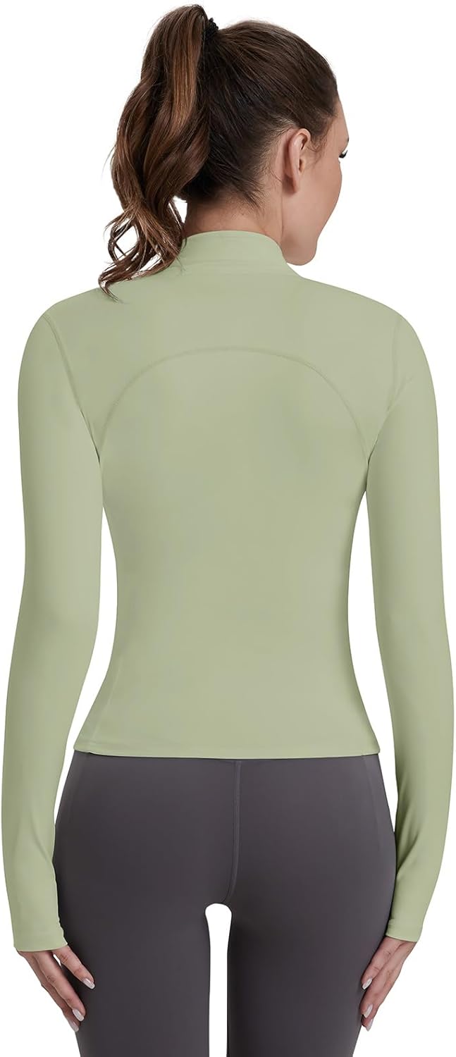 VUTRU Zip UP Athletic Jacket Lightweight Yoga Jacket Workout Running Jacekts for Women Cropped Jacekt with Pockets - Image 2