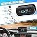 X AUTOHAUX Tire Pressure Monitoring System TPMS Universal Wireless Solar Charger Monitor 5 Alarm Modes LCD Real Time Display with 4 External Sensors Smart Car Tire Monitor for Car RV SUV MPV