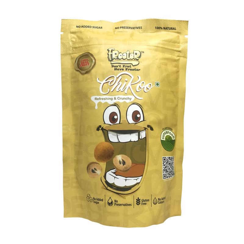 FREETER Childish Chikoo |100% Natural Freeze Dried | No Added Sugar| No Preservatives |(20 Gram)