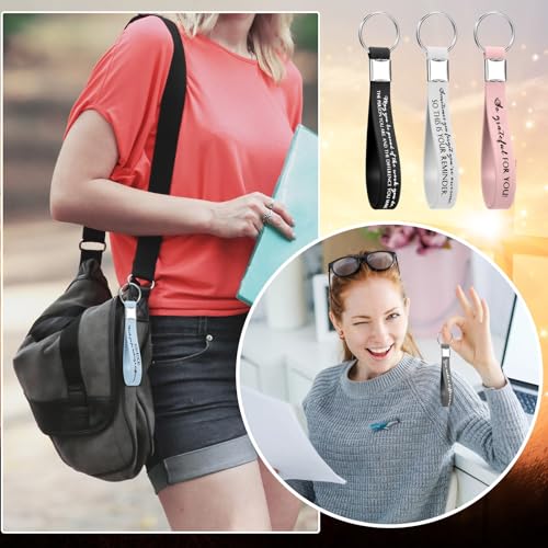 Image of Nosiny 30 Pcs Keychain Appreciation Gift Bulk Back to School Teacher Employee Coworker Inspirational Thank You for Office
