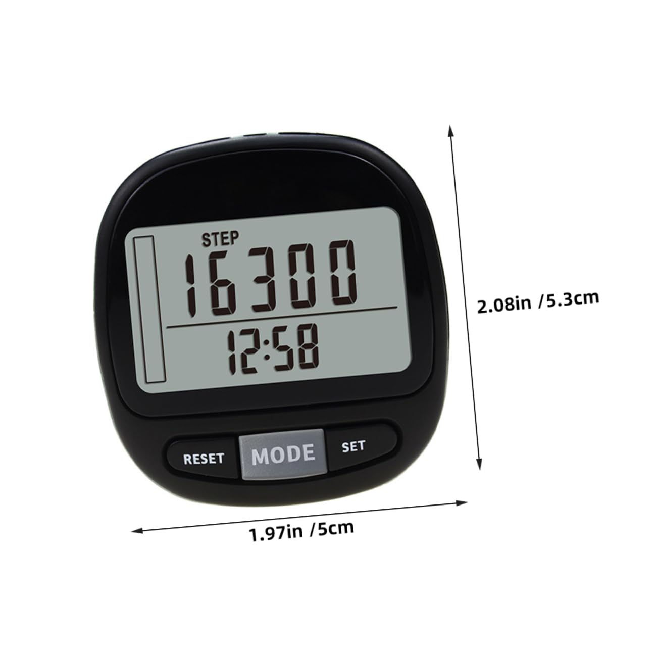 BESPORTBLE Step Counter for Hiking Clip Sports Pedometer Target Monitor Exercise Odometer for Walking Accurate Step Tracking Large Screen Pedometer