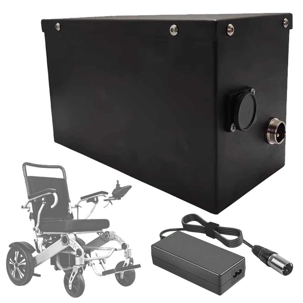 Batería Recargable 24 V 8 Ah 6,6 Ah 16 Ah 24 Ah 30 Ah 40 Ah 50 Ah 60 Ah y 13 Ah Batería de Litio 24 V Baterías para sillas de Ruedas para Motores 100 W a 1500 W con BMS,24v24ah