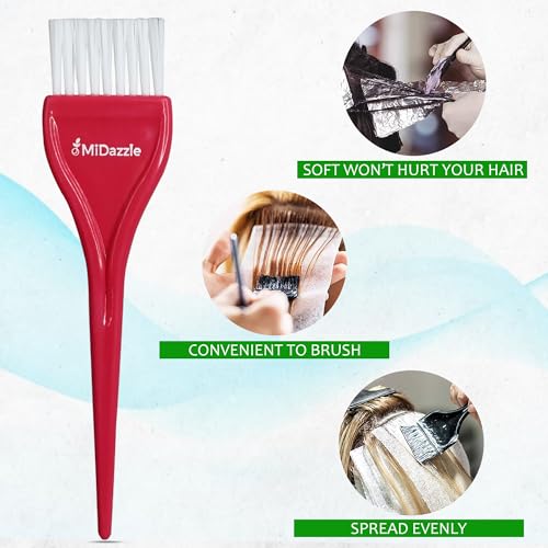 Image of Midazzle Hair Coloring Brush Small, Dye /Mehandi Hair Colouring Brush, Reuseable Brush Tool for Men & Women