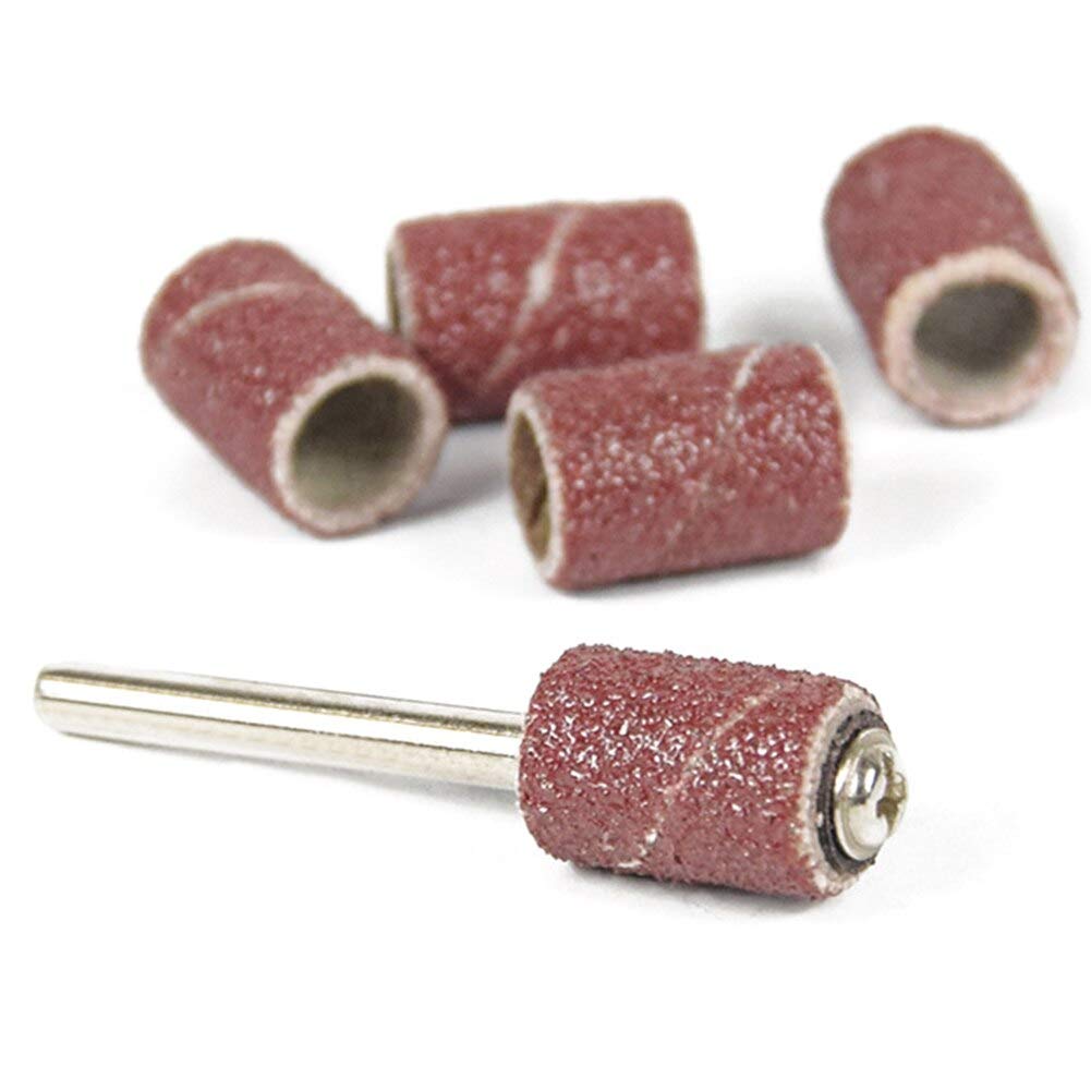 51pcs Abrasive Accessories Sander Band Drum Sanding Kit Rotary Tools Shank Metal Polishing Mandrels 120 Grit Groove DUO ER