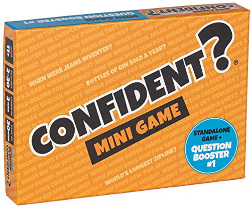 CONFIDENT Mini Game Extra Questions for the Hit Quiz Game Standalone Pocketsize Card Game For Families Adults Kids