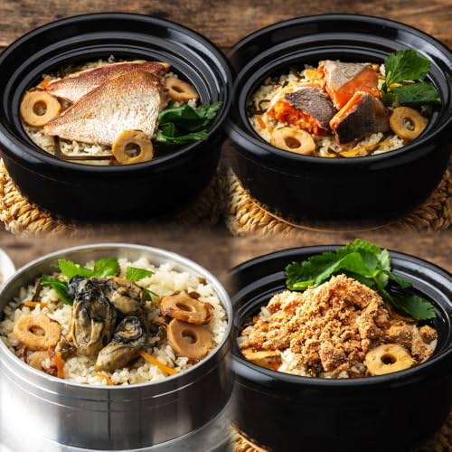 石巻金華 釜めし 4種 セット 鯛 銀鮭 たらこ 牡蠣 釜めしの素 釜飯 炊き込みご飯 炊き込みご飯の素 タイ 鮭 さけ しゃけ サケ タラコ カキ かき 魚