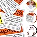 ForraFun 10 Pack Warning Standby Generator Automatically ANSI Label Decal with Symbol, 5