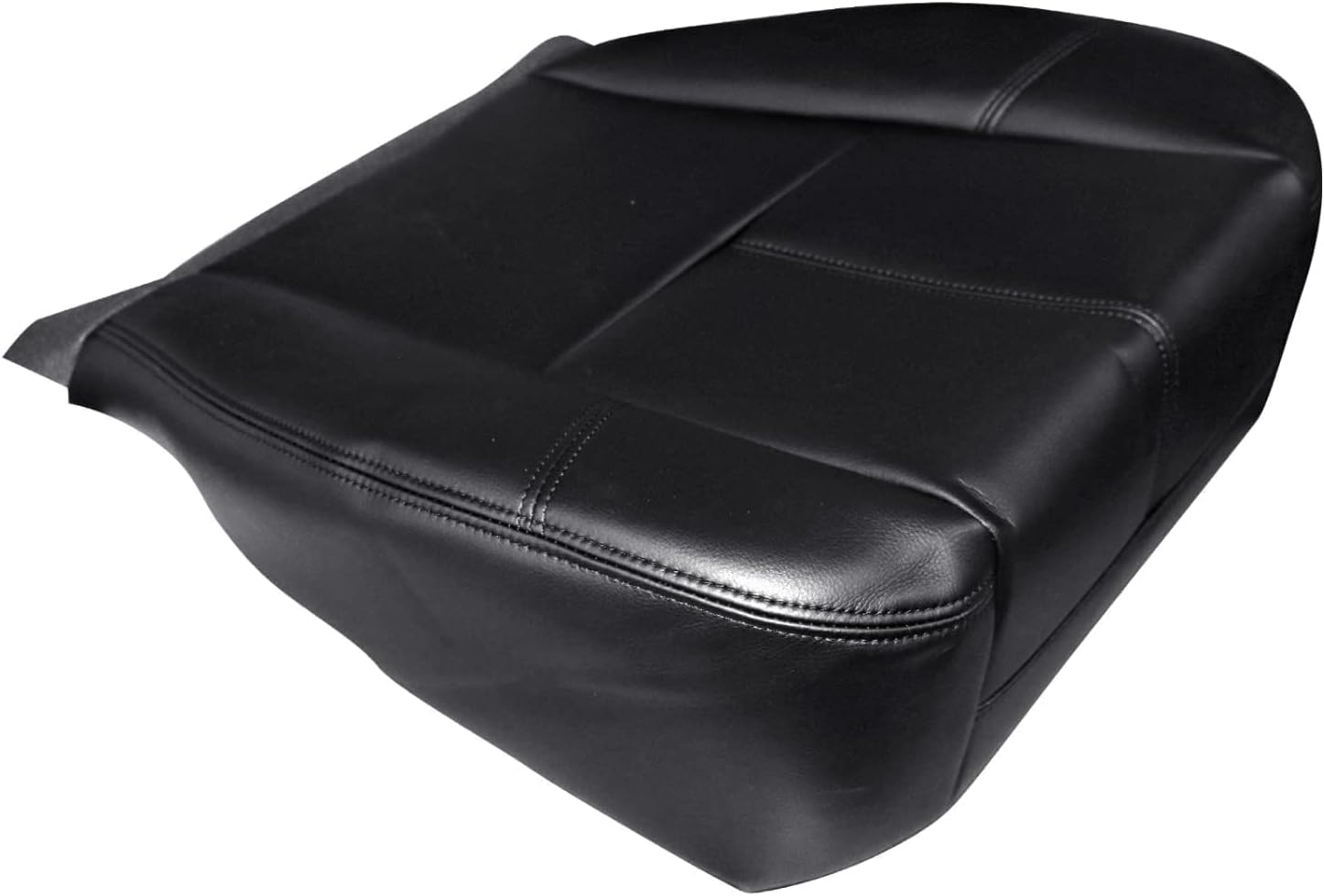 Priprilod Black Driver and Passenger Side Bottom & Top Lean Back Replacement Seat Cover Fit for Chevy Silverado Tahoe Suburban Avalanche GMC Sierra Yukon XL 2007 2008 2009 2010 2011 2012 2013 2014