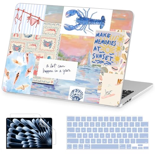 Image of AKIT for MacBook Air 15 inch Case M5 M4 M3 M2 Chip 2026-2023, Blue Lobster