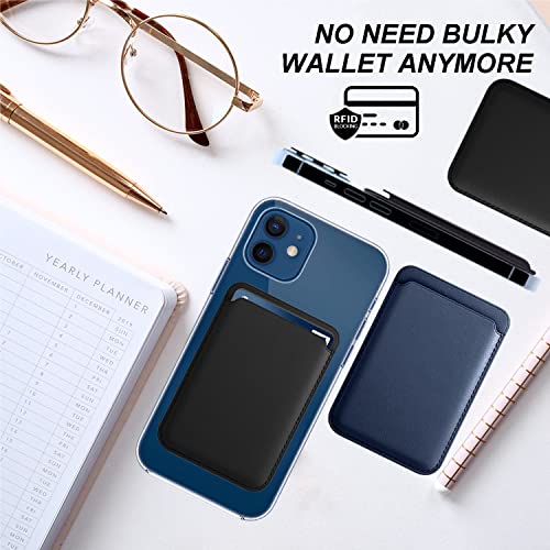 Magnetic Card Holder Wallet For Iphone 14/13/12 Series With Magsafe, Leather Wallet For Iphone 14 Pro/Pro Max/Plus/14 Series, Mag-Safe Wallet For Iphone 13 Pro/Pro Max/Mini/13/12 Series, Midnightblack #TOP2