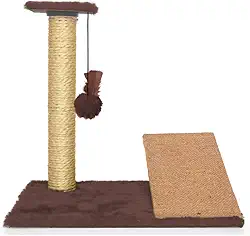 Arranhador Gatos Poste Com Rampa E Brinquedo Exclusivo