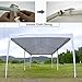 10 x 20 Pop Up Canopy Tent Portable Shade Instant Heavy Duty Outdoor Gazebo White Canopy Tent with 4 Sandbags for Outdoor Party Wedding Commercial Activity Pavilion BBQ Beach Car Shelter