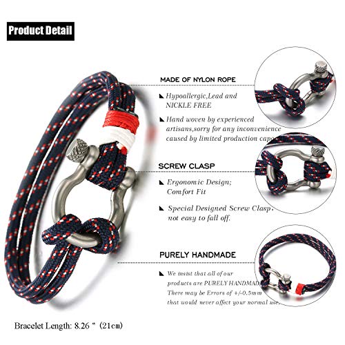 HALUKAKAH ● Vela ● Bracciale Uomo Corda in Nylon