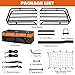 WEIZE Hitch Cargo Carrier Basket for SUV, Truck - 53x19 Inches, 500LB Capacity, with Waterproof Bag, Net Strap, Tightener, Powder Coated for Durability, Easy Installation, for Camping and Travel