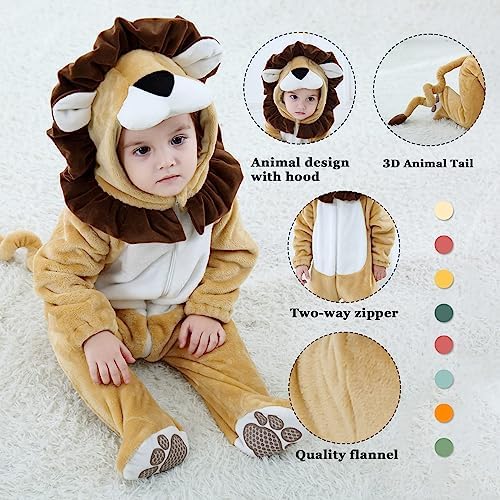 TONWHAR Baby Boy's Girl's Animal Bodysuit Toddler's Romper Jumpsuit Halloween Costume Partywear