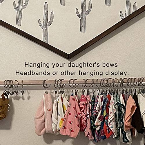 Llpjs CURTAIN RINGS WITH CLIPS-1.26 INCH ID 40 Pack Curtain Rings With Clips thumb #5