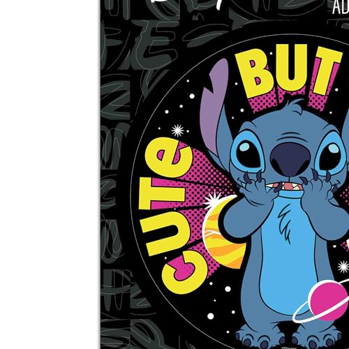 Image of Disney Lilo and Stitch Cute But Weird Adhesive Vinyl Decal - Playful Stitch Sticker for Car - Great Gift Idea