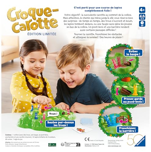 Ravensburger Croque Carotte Jeu de société Enfants et Parents Jeu de Parcours Rigolo De 2 à 4 Joueurs à partir de Mixte 23006 Version française - vue 5