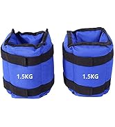 Ankle Weights Training, Pairs of 6Kg 5Kg 4Kg 3Kg 2Kg 1Kg Leg Wrist Strap Adjustable for Home Gym ...