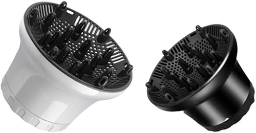 Miniatura 6 de CHUNCIN - Difusor de pelo universal para secador de pelo, accesorio para cabello rizado y lacio, ondulado (negro)