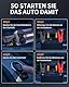 CARHEV Starthilfe Powerbank für Pkw, 4500A Starter Powerbank (Bis Zu 8,0L Benzin Oder 8,0L Diesel), 12V Booster Auto Starthilfe mit LED, Jump Starter mit Starthilfekabel und 2 USB Ausgänge