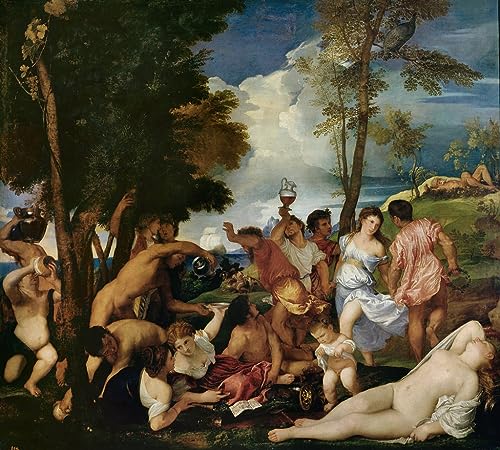 Tableau les Andriens de Tiziano Vecelli pour sublimer la décoration murale du salon de votre maison