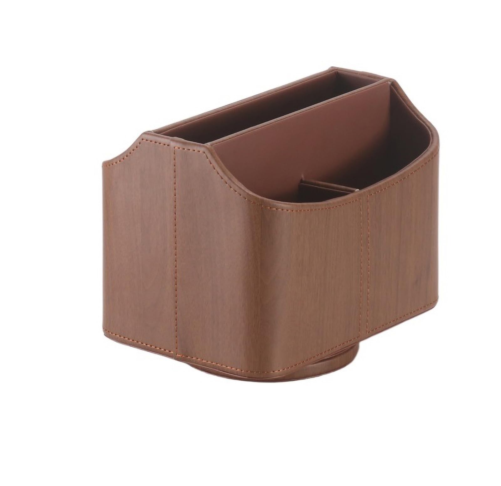 THE WHITE SHOP Remote Control Holder for Table,Desk Organizer and Decorations for Living Room, can store remote controller, phone, glasses, stationery, Bedside rotary organizer, coffee