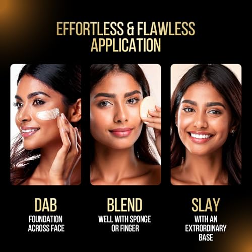 Image of Auric CoverMatte Flawless Finish Hydrating & Long Lasting Liquid Foundation (30ml) with Matte Finish & Optimum Coverage I Paraben Free I Light Almond