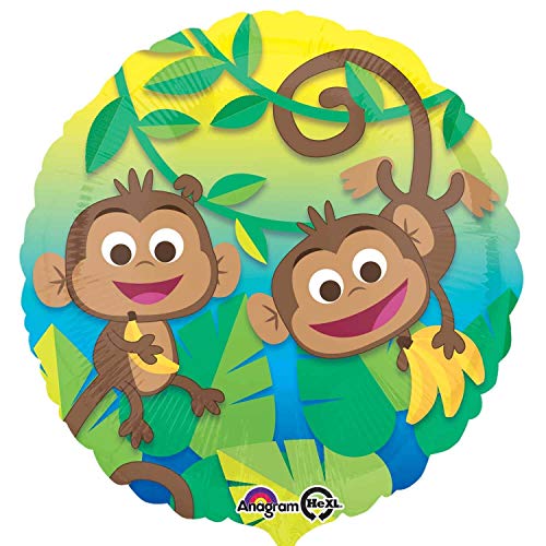 Ballon singe joyeux Amscan 42,5 cm pour émerveiller les petits invités