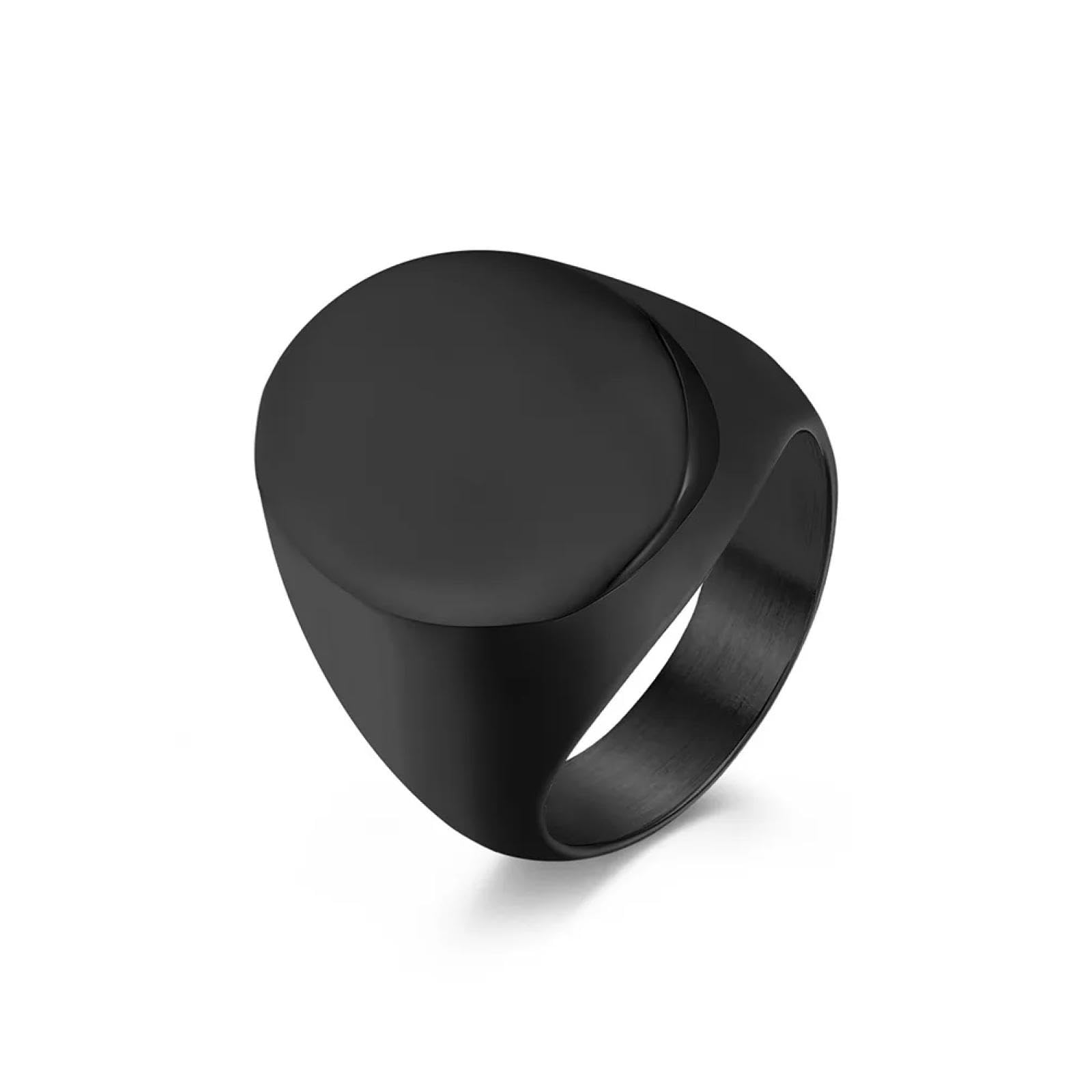Ring Ringe Damen Bijouterie Herren Schlichter Großer Glänzender Siegelring, Großer Stilvoller High-End-Handschmuck Im Kalten Stil Für Herren
