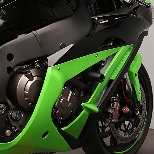 Shogun USA Made Kaw ZX10 ZX10R ZX10RR 2016 2017 2018 2019 2020 2021 2022 2023 2024 2025 2026 Black No Cut Frame Sliders Fits ABS & NON ABS Models - 750-4959 - ZX 10 ZX10 ZX10RR by Shogun Motorsports - Used condition - Image 4