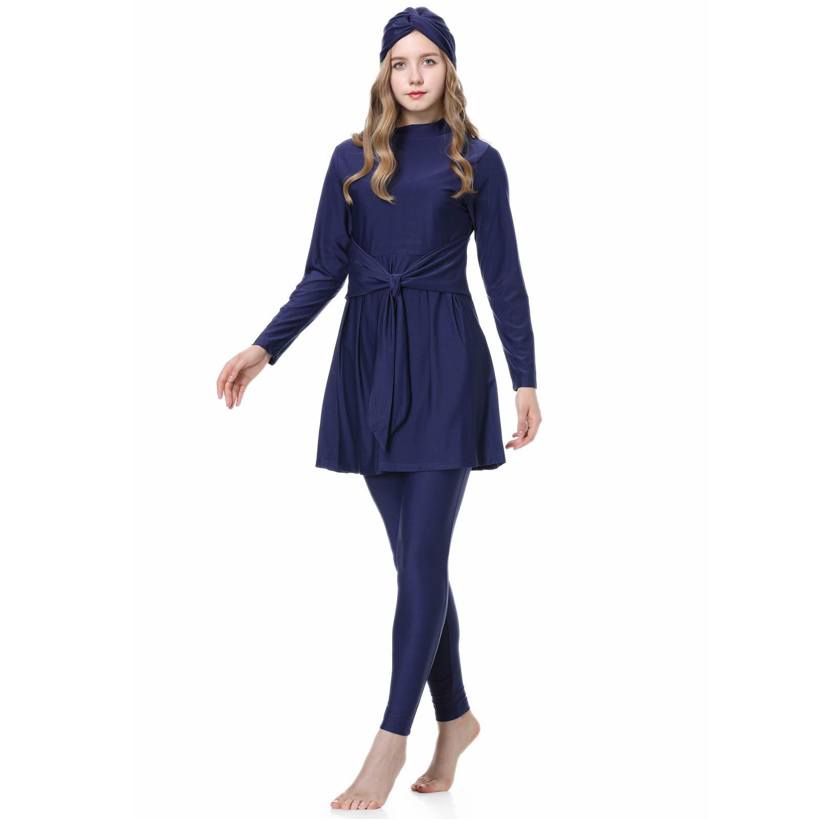 Burkini Damen: Muslimische Badeanzug Uv Rashguard Shape Slim Fit Badeanzüge Swim Suit Bauchweg Push Up Schwimmanzug Badebekleidung Große Größe Swimwear Swimsuits for Women